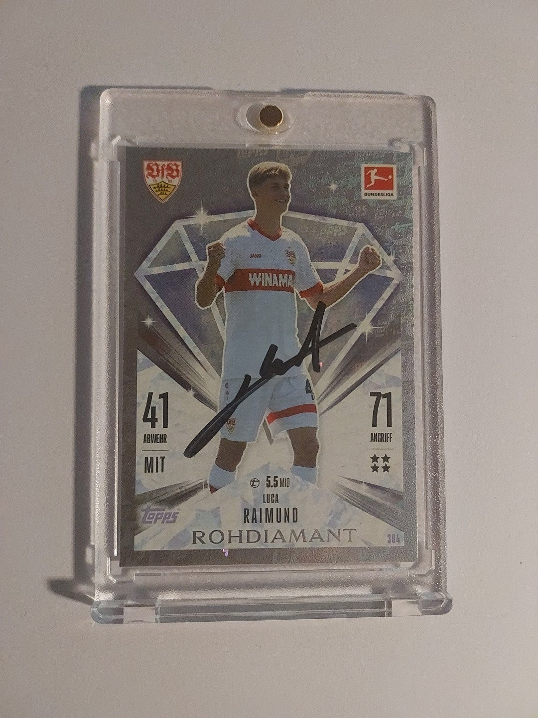 Topps Bundesliga 2024-25 Luca Raimund VFB Stuttgart (On Card Auto) – Bild 1