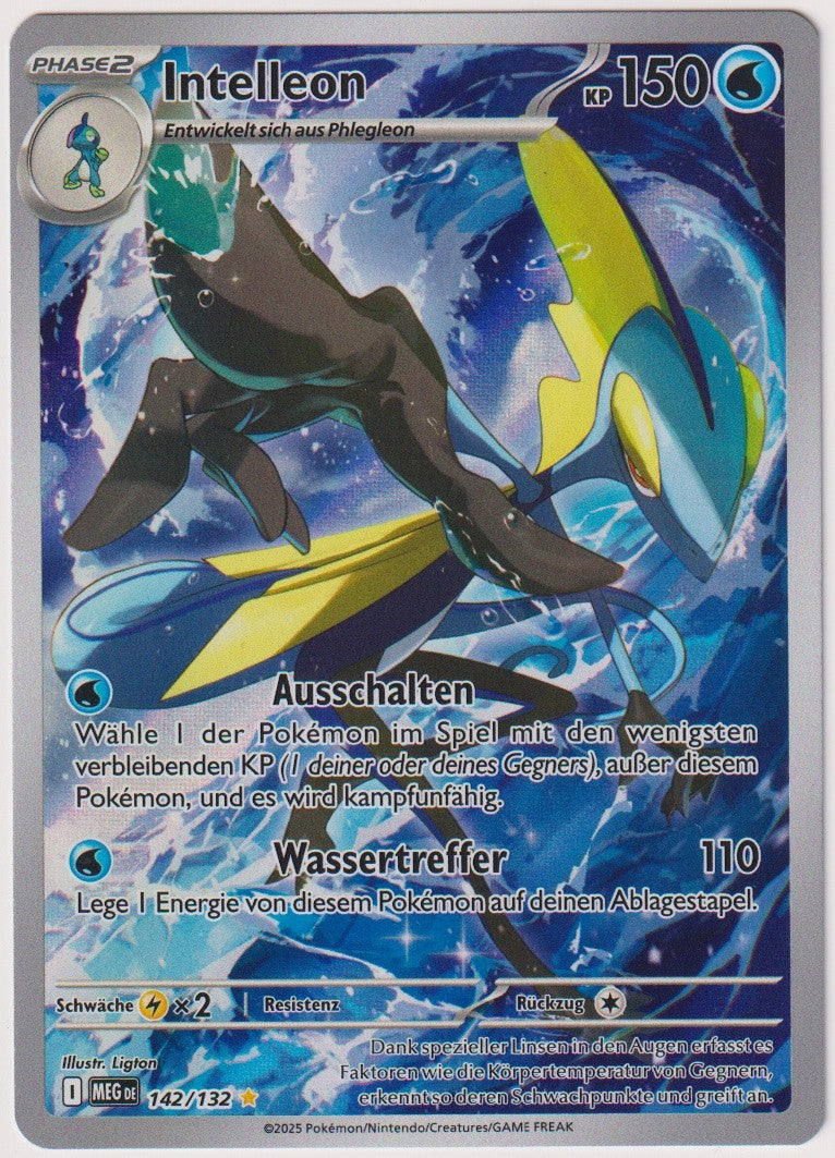Pokemon TCG Intelleon #142/132 Illustration Rare (IR) Holo Deutsch 2025 – Bild 1