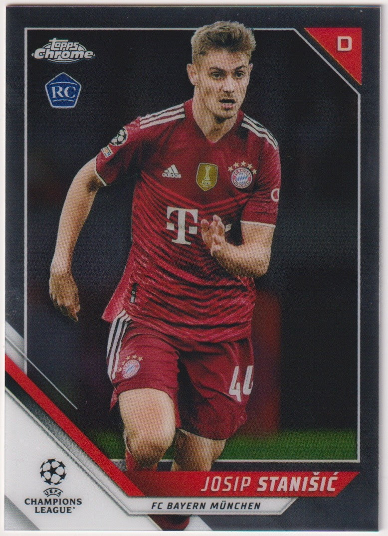 Topps Chrome Champions 2021-22 Josip Stanisic Rookie FC Bayern München Parallel – Bild 1