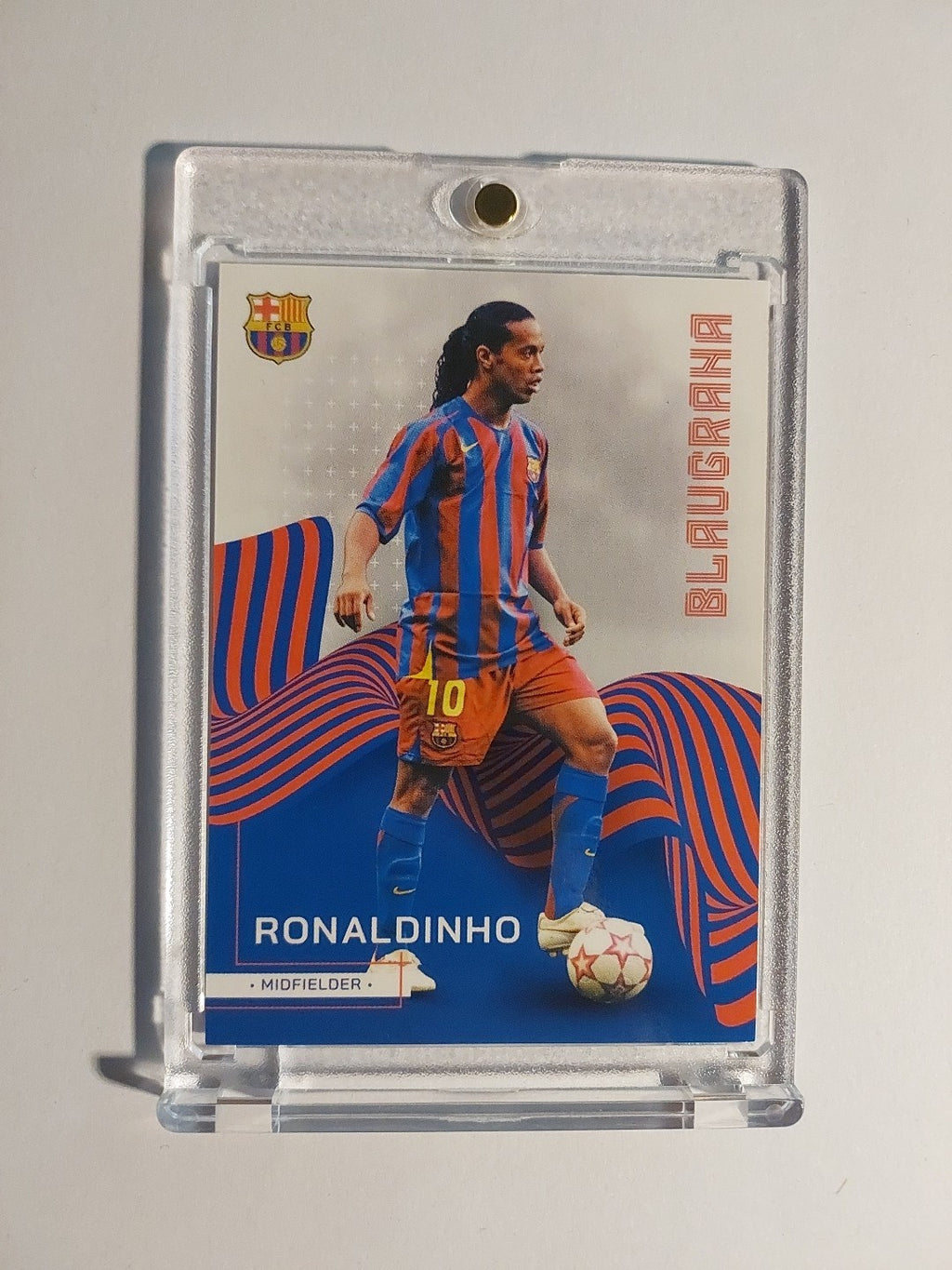 Topps Barcelona 2022-23 Ronaldinho Brasilien Parallel Ultra Rare Hit – Bild 1