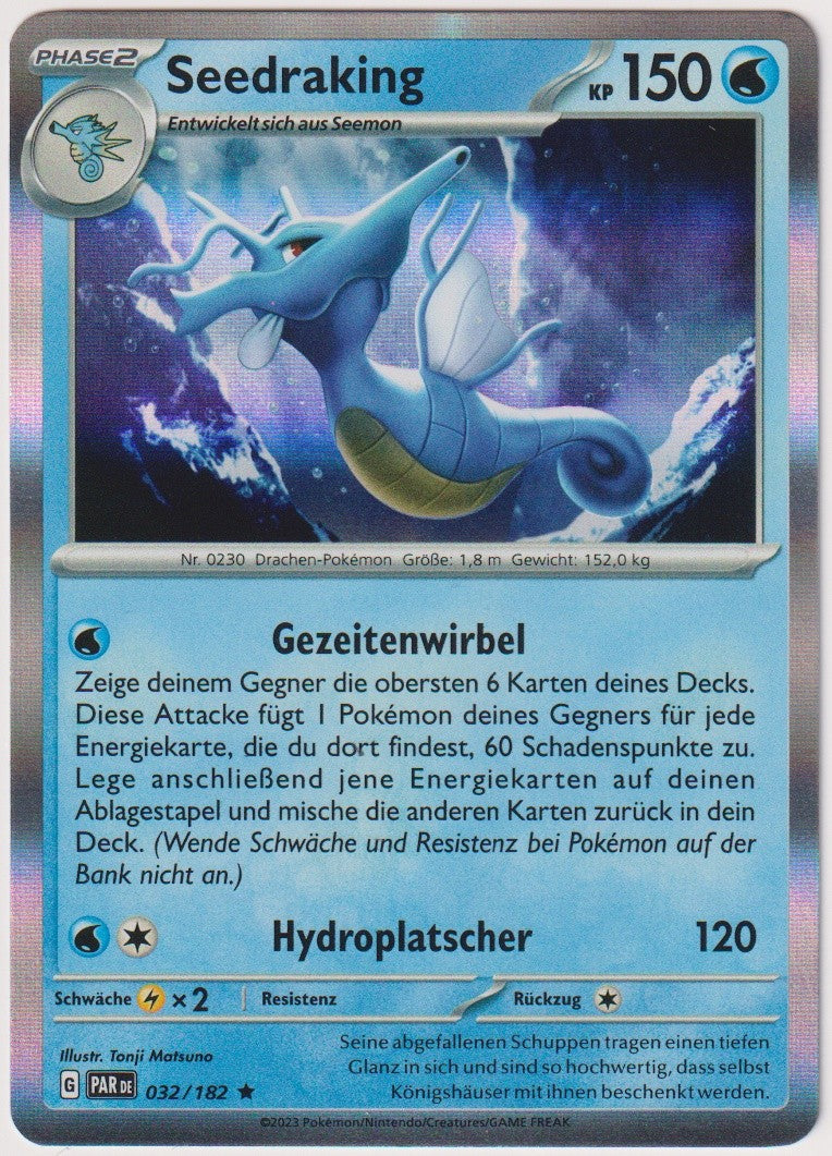 Pokemon TCG Kingdra #32/182 Rare (R) Holo Deutsch 2023 – Bild 1