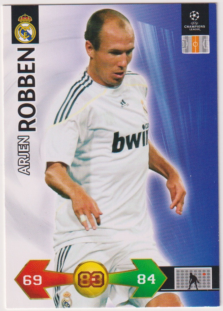 Panini 2009-10 Arjen Robben Real Madrid UEFA Champions League Parallel – Bild 1