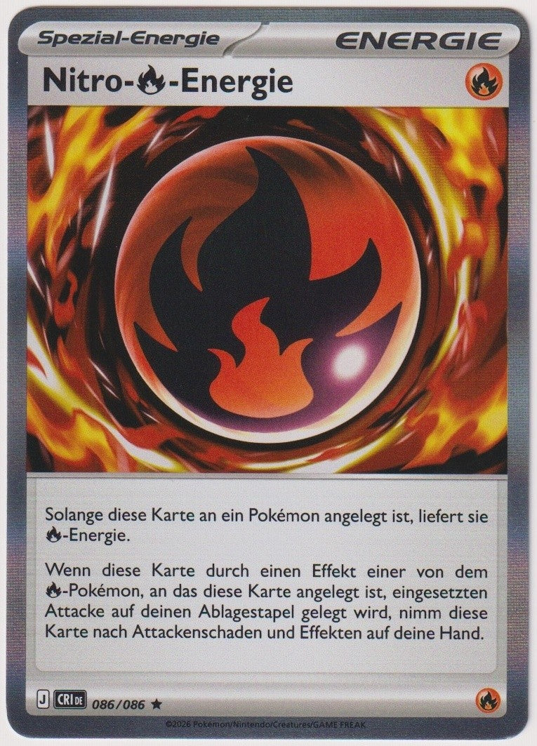 Pokemon TCG Nitro-Energy #086/086 Rare (R) Holo Deutsch 2026 – Bild 1