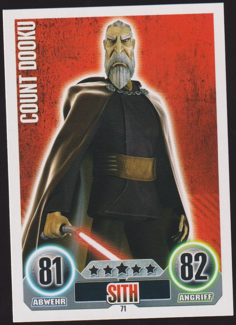 Topps Star Wars 2010 COUNT DOOKU Sith Separatisten TCG Rare #71 – Bild 1