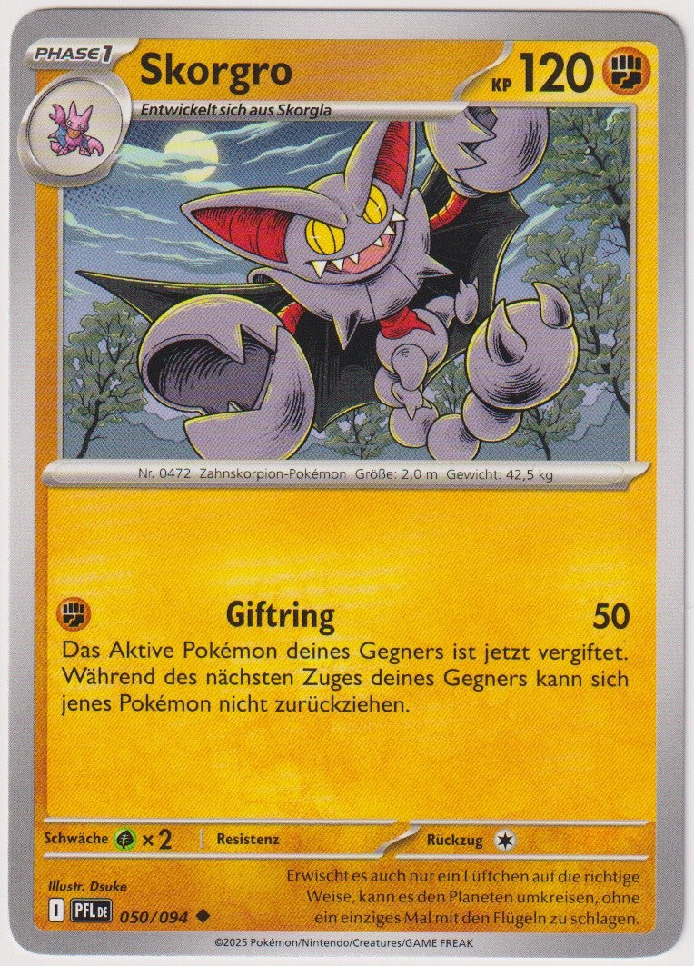 Pokemon TCG Skorgro #50/094 Uncommon (U) Deutsch 2025 – Bild 1