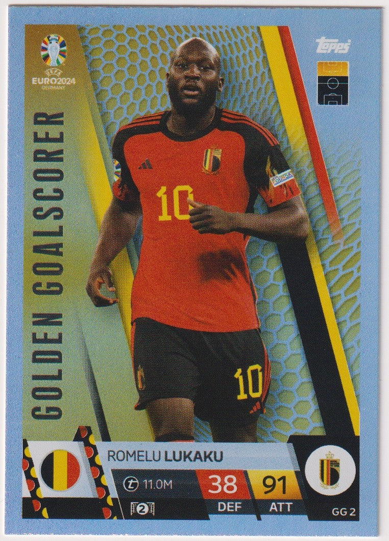 Topps Match Attax 2023-24 Romelu Lukaku Belgium Parallel Rare – Bild 1