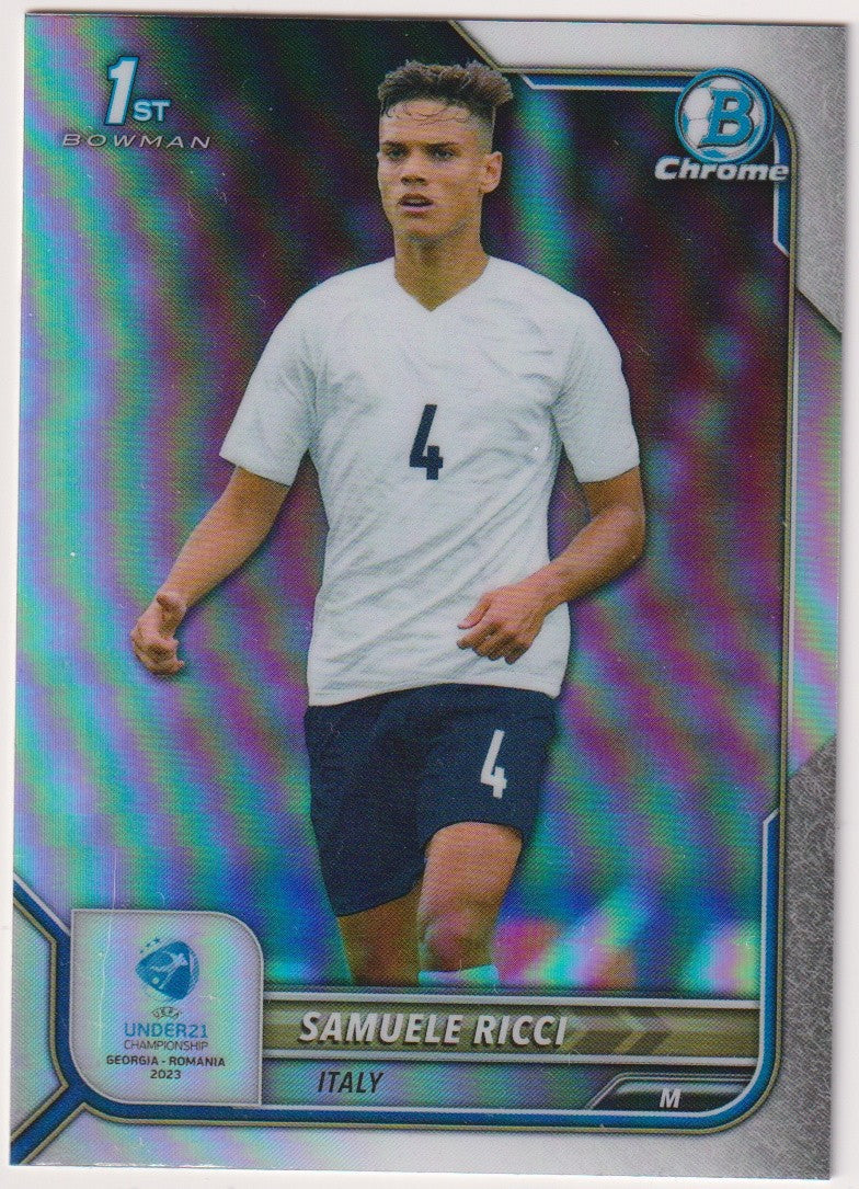 Topps Chrome 2023-24 Samuele Ricci Italien Bowman Chrome Parallel Rare – Bild 1