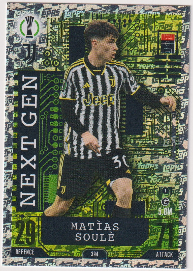 Topps Match Attax Matías Soule Rookie Juventus Parallel Rare – Bild 1