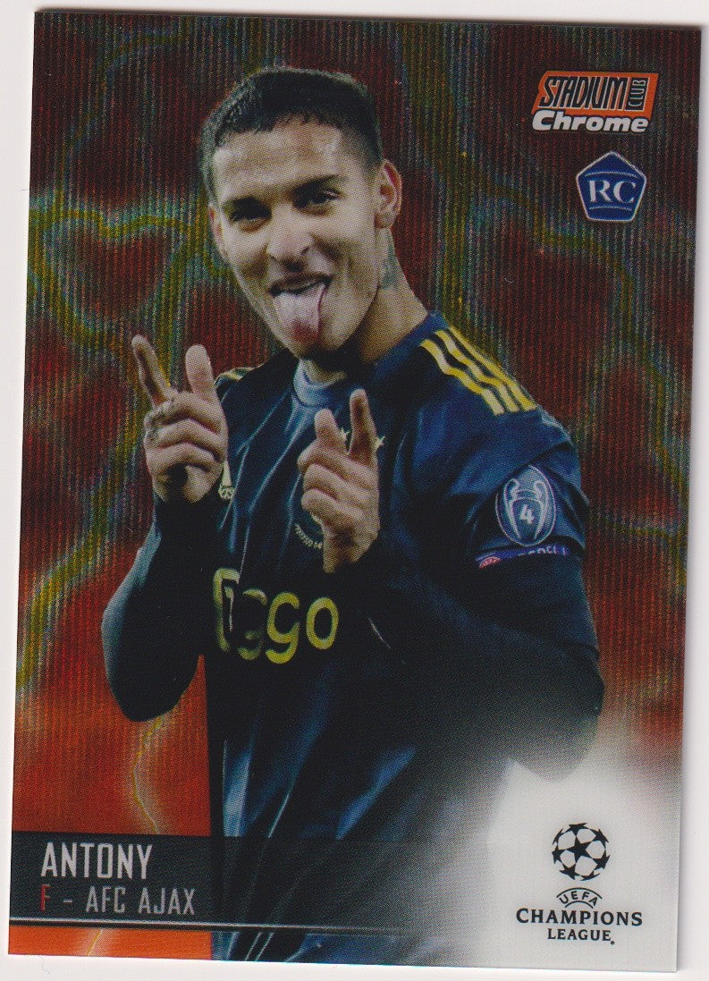 Topps Stadium Club Chrome 2020-21 Antony Rookie AFC Ajax Parallel Rare – Bild 1