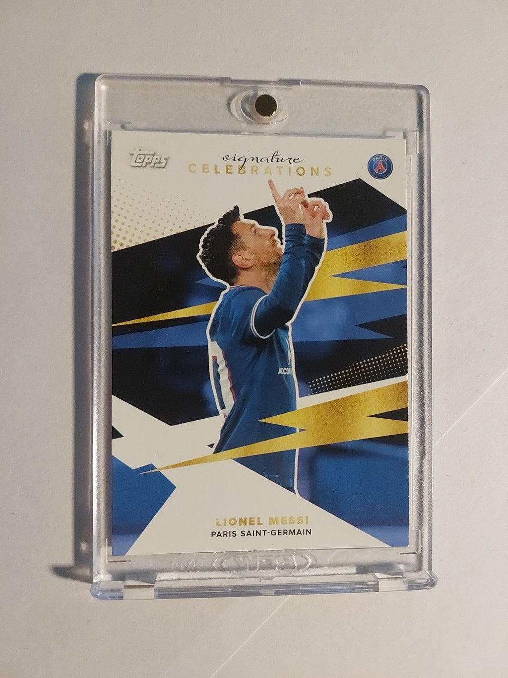 Topps PSG Team Set 2021-22 Lionel Messi Argentinien Parallel Ultra Rare Hit – Bild 1