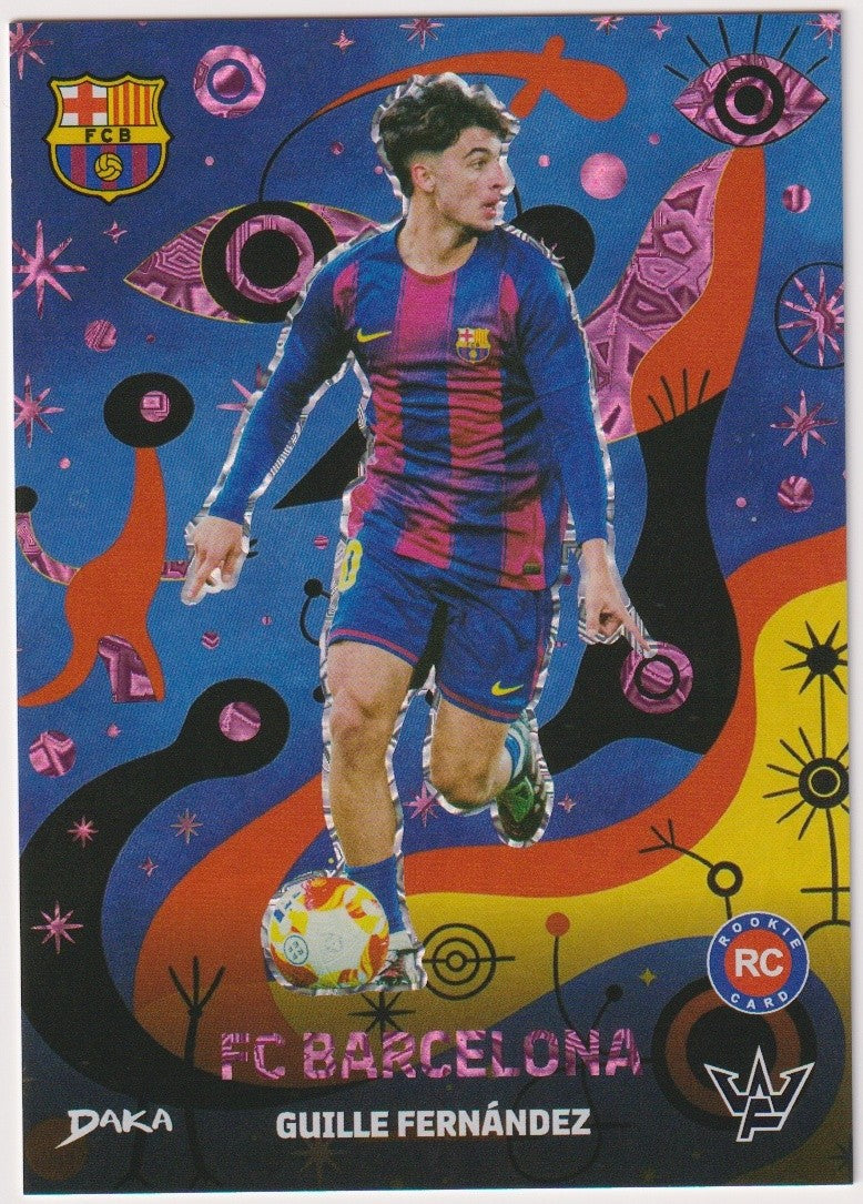 Daka BD-16 2025-26 Guille Fernandez FC Barcelona Rookie Parallel Rare Refractor – Bild 1