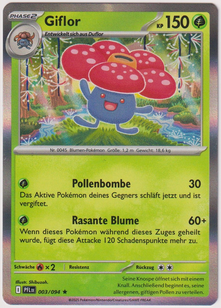 Pokemon TCG Vileplume #3/094 Rare (R) Holo Deutsch 2025 – Bild 1