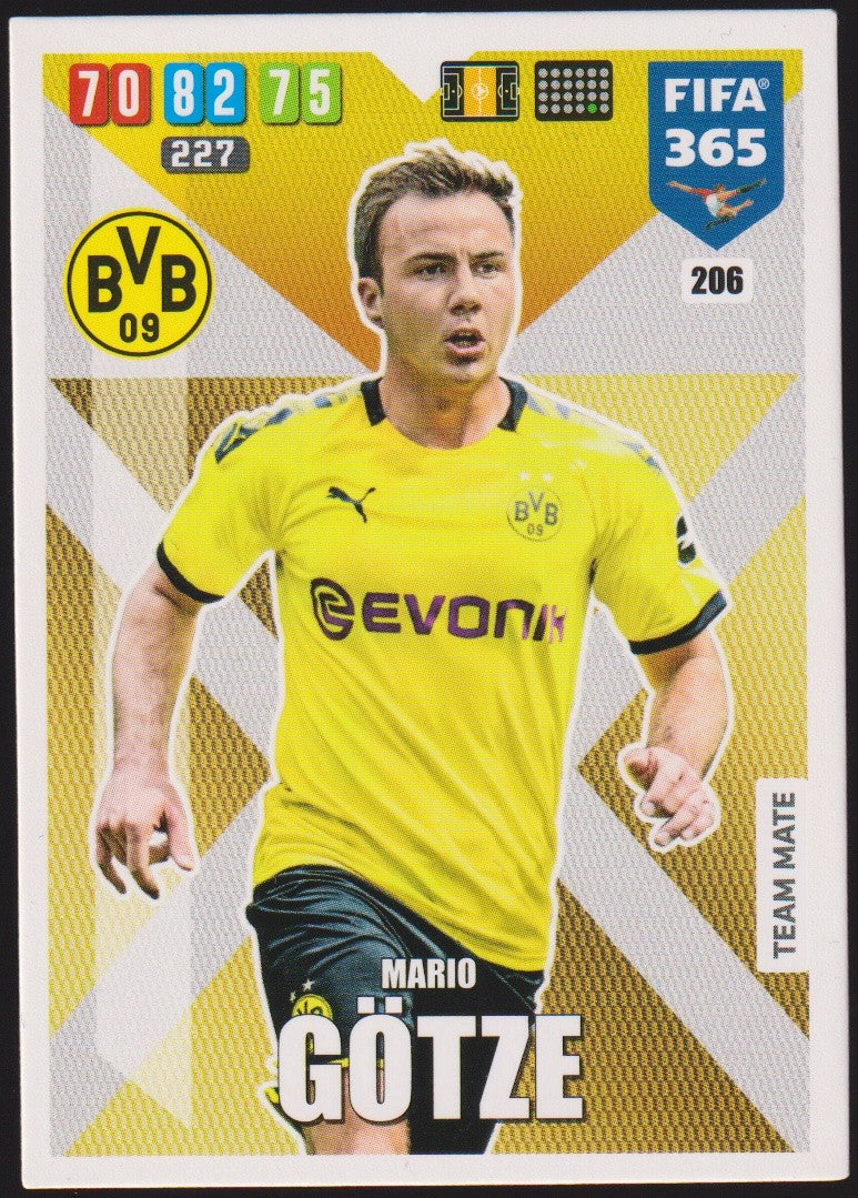 Panini Adrenalyn XL Mario Götze BVB (Borussia Dortmund) Parallel Rare Nr. 206 – Bild 1