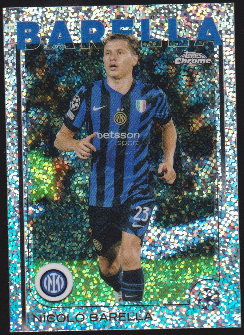 Topps Chrome 2024-25 Nicolò Barella FC Internazionale Milano Parallel Rare – Bild 1