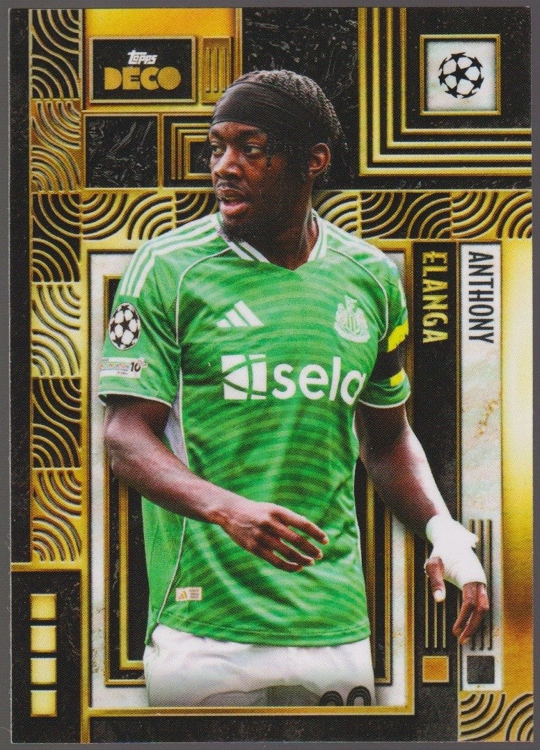 Topps DECO 2024-25 Anthony Elanga Newcastle United Current Stars Parallel Rare – Bild 1