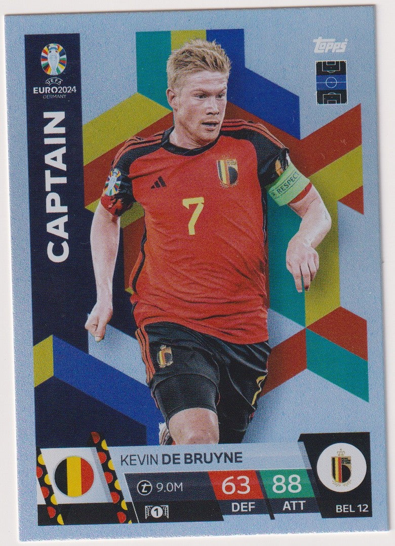 Topps Match Attax 2023-24 Kevin De Bruyne Belgium Parallel Rare – Bild 1