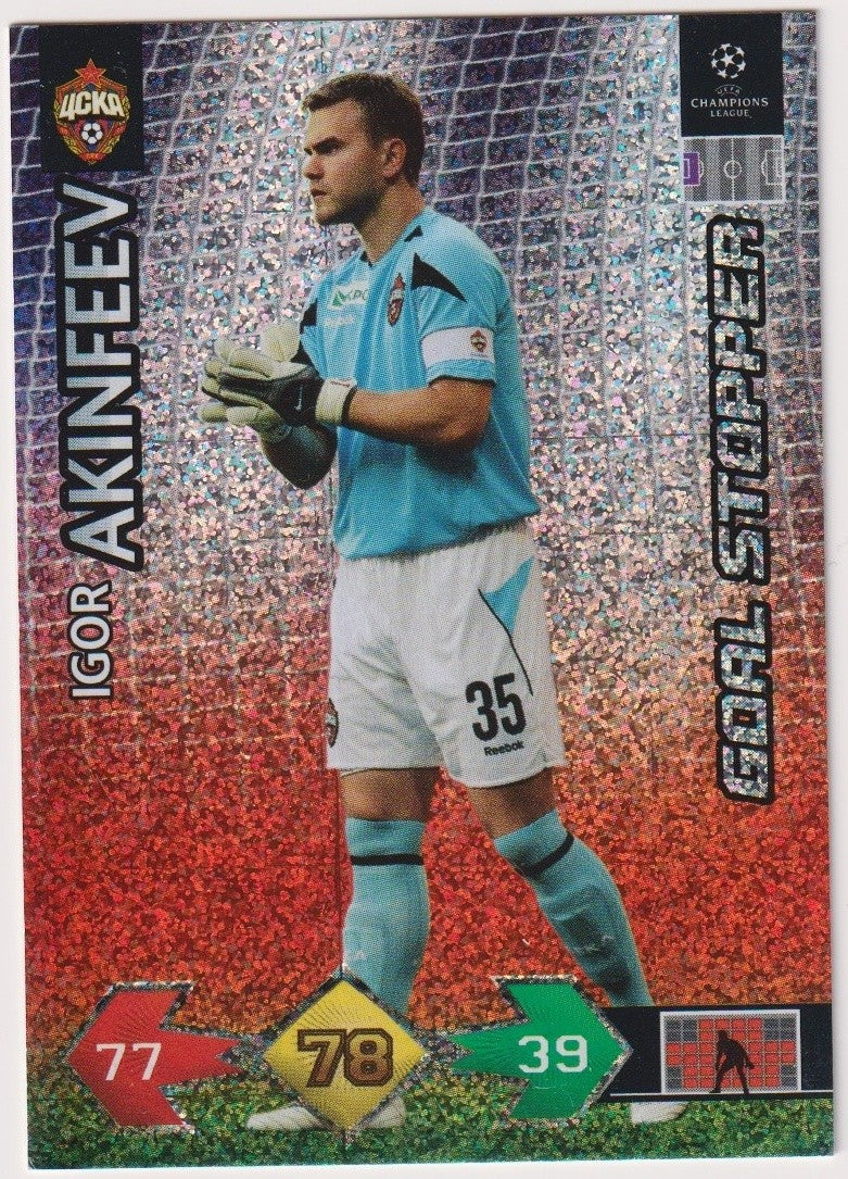 Panini Super 2009-10 Igor Akinfeev CSKA Moscow UEFA Champions League Parallel – Bild 1
