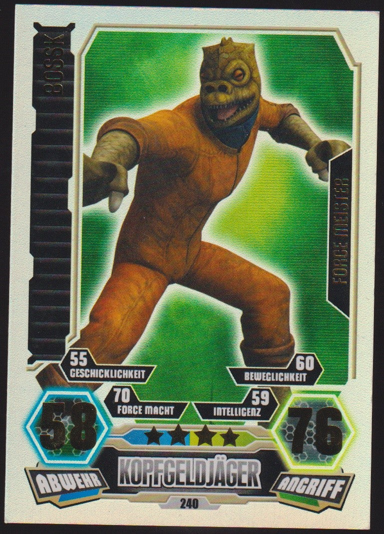 Topps Star Wars 2012 Bossk Kopfgeldjäger Unterwelt TCG Rare #240 – Bild 1