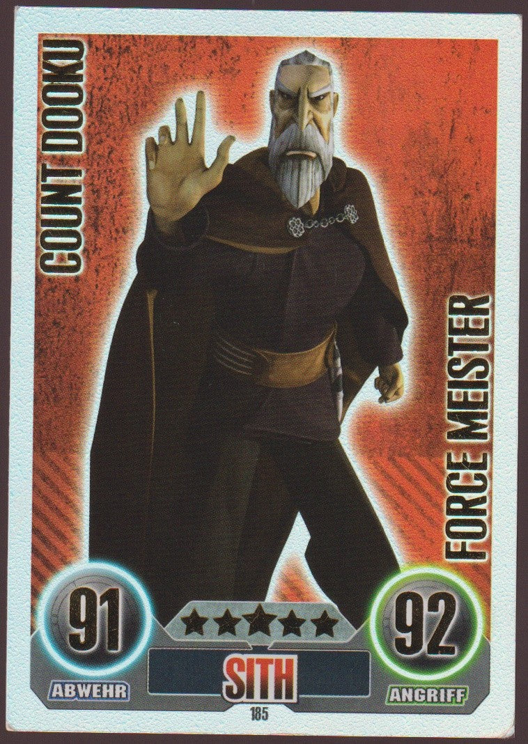 Topps TCG Star Wars Count Dooku Separatisten Sith Rare Nr. 185 – Bild 1