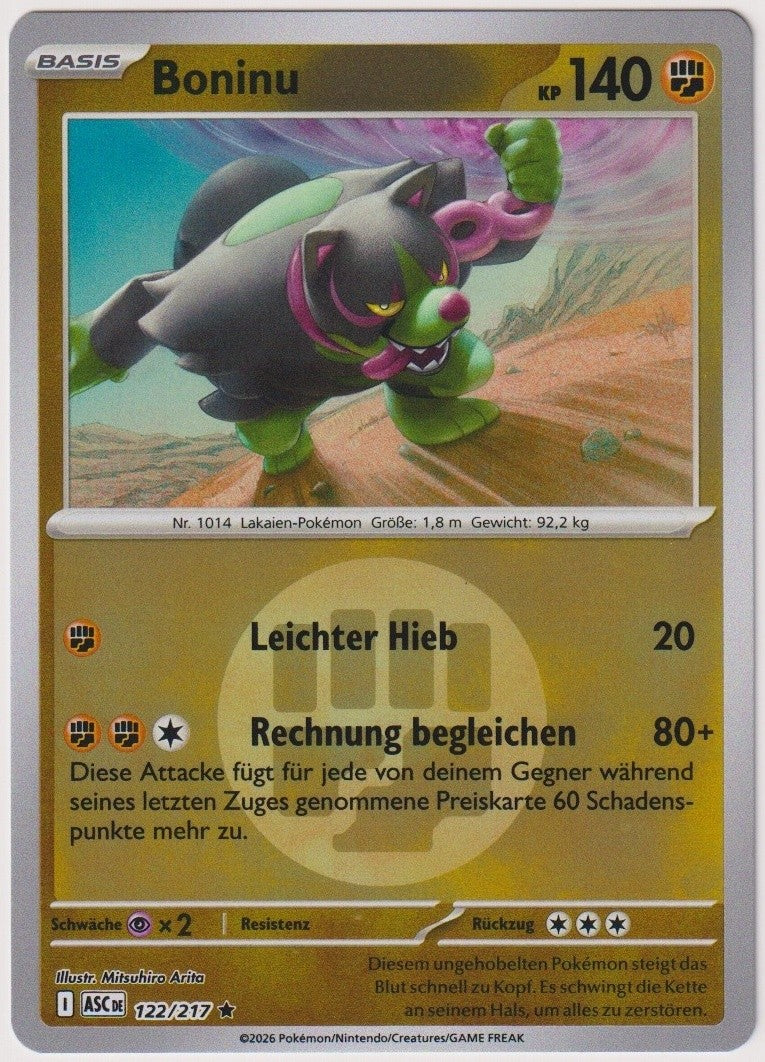 Pokemon TCG Okidogi #122/217 Rare (R) Reverse Holo Deutsch 2026 – Bild 1