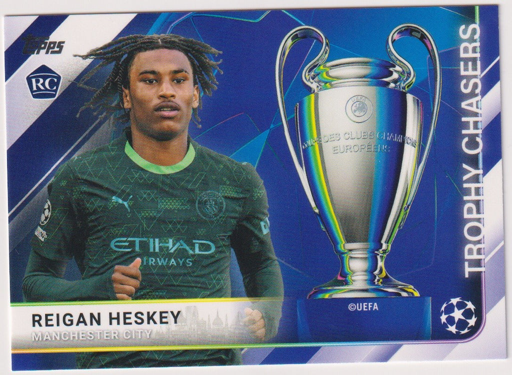 Topps Trophy Chasers 2024-25 Reigan Heskey Rookie Manchester City UEFA Champions – Bild 1