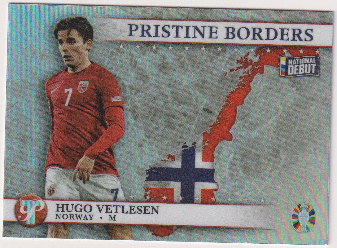 Topps Pristine Borders 2023-24 Hugo Vetlesen Rookie Norwegen Road to UEFA Euro – Bild 1