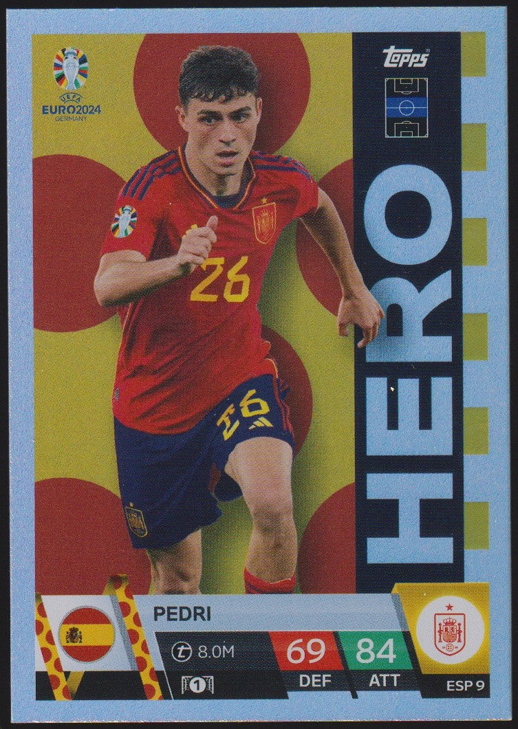 Topps Match Attax 2023-24 Pedri Spanien Parallel Rare – Bild 1