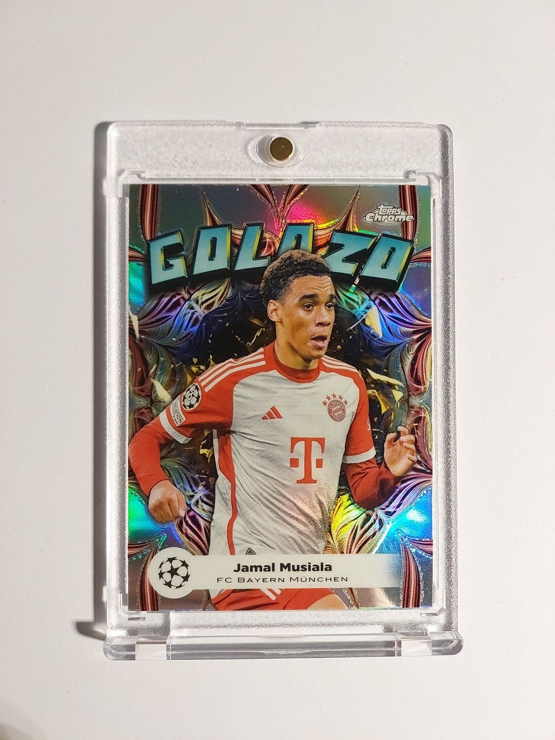 Topps UCC Golazo 2023-24 Jamal Musiala Bayern München Parallel Refractor Rare – Bild 1