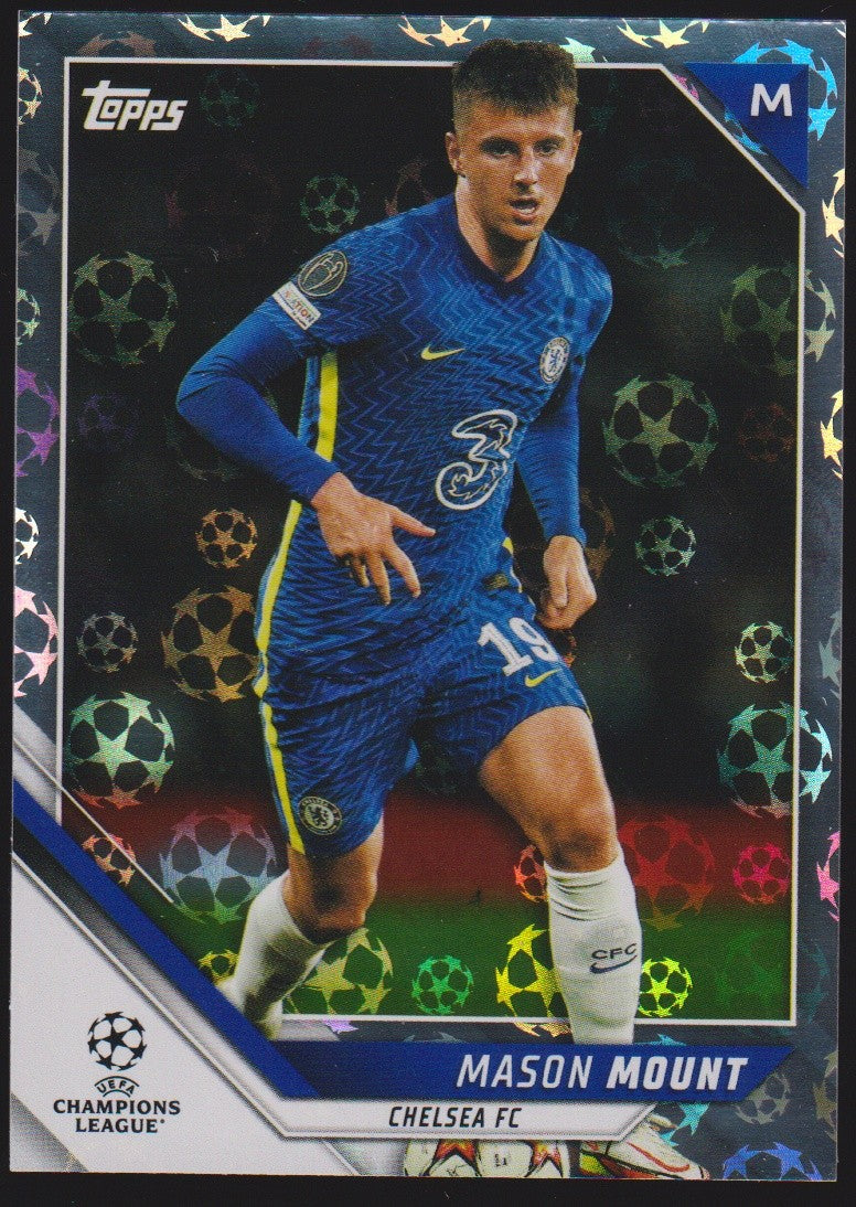Topps Champions League 2021-22 Mason Mount Chelsea FC Parallel Rare Refractor – Bild 1