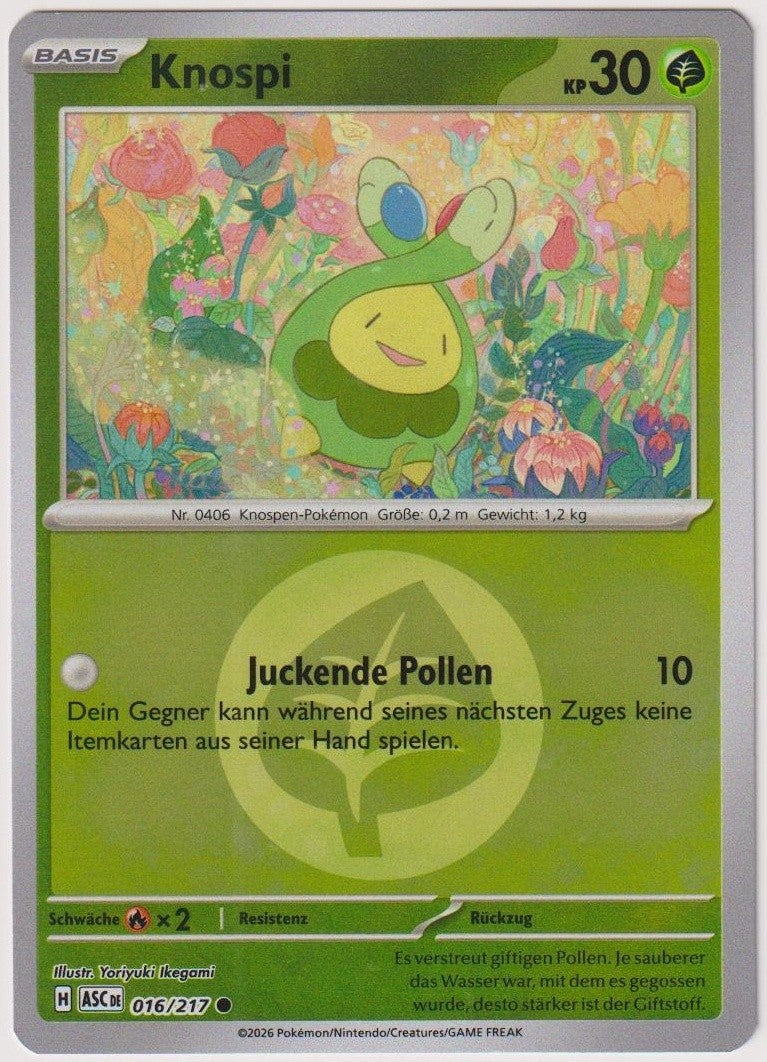 Pokemon TCG Budew #16/217 Common (C) Reverse Holo Deutsch 2026 – Bild 1