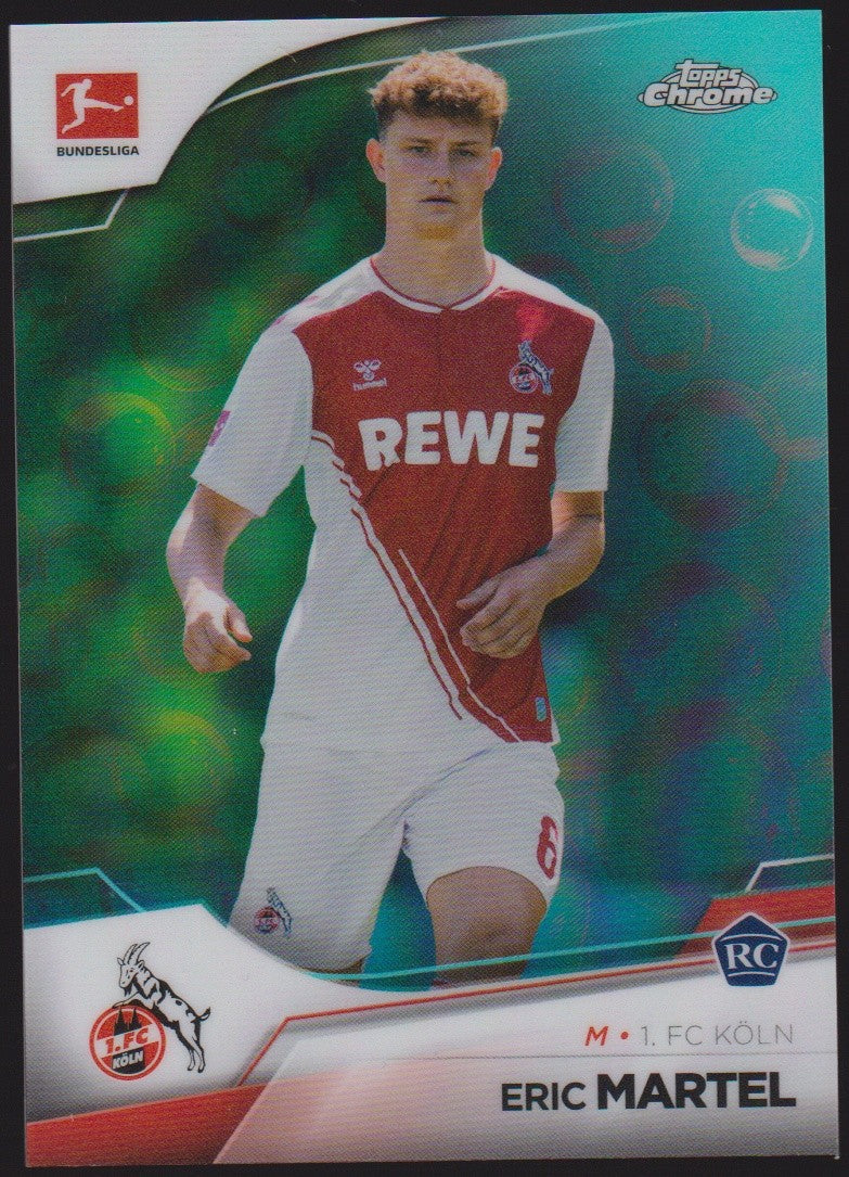 Topps Chrome 2022-23 Eric Martel 1. FC Köln Parallel 266/275 Rare Rookie – Bild 1