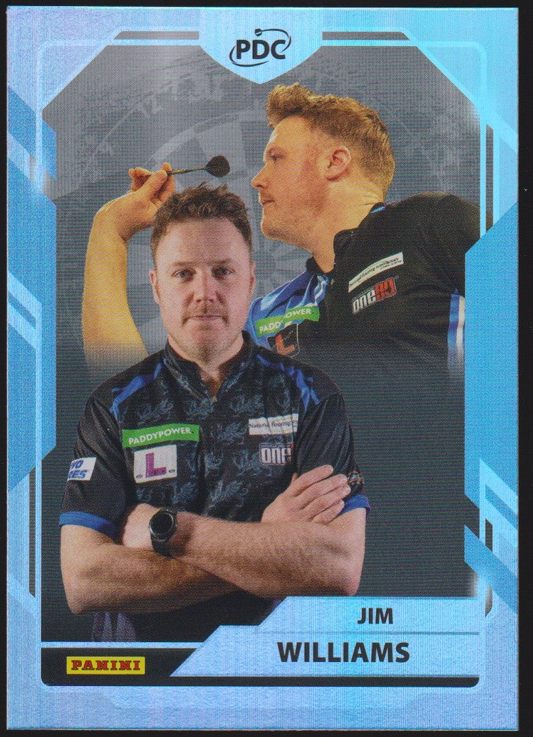 Panini PDC World Championship 2026 Jim Williams "The Quiff" Refractor Parallel – Bild 1