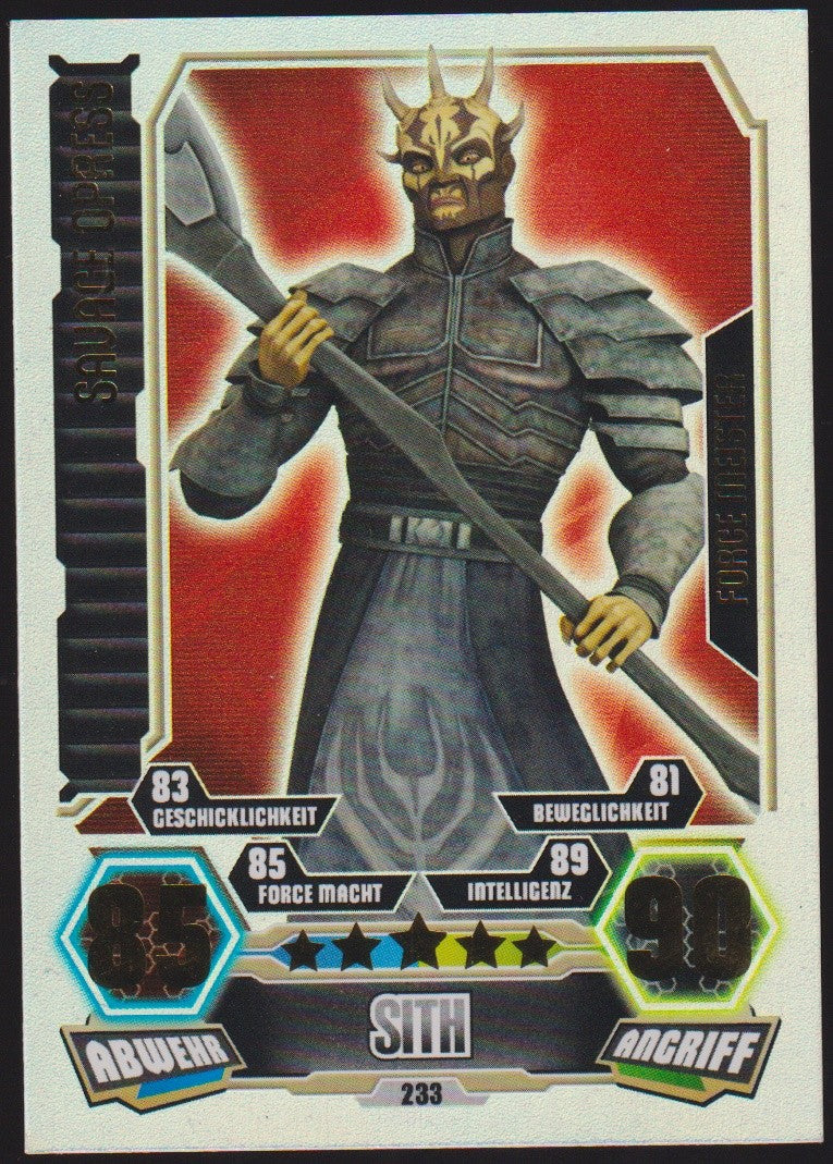 Topps Star Wars 2012 Savage Opress Separatisten Sith TCG Rare #233 – Bild 1