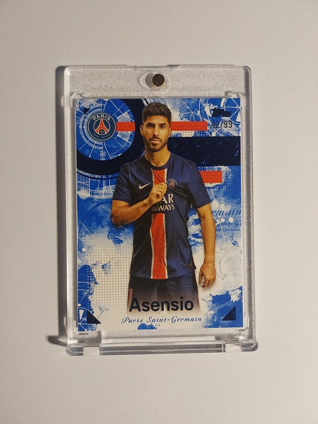 Topps Premium Paris Saint-Germain 2025-26 Marco Asensio Parallel 42/99 Rare Hit – Bild 1