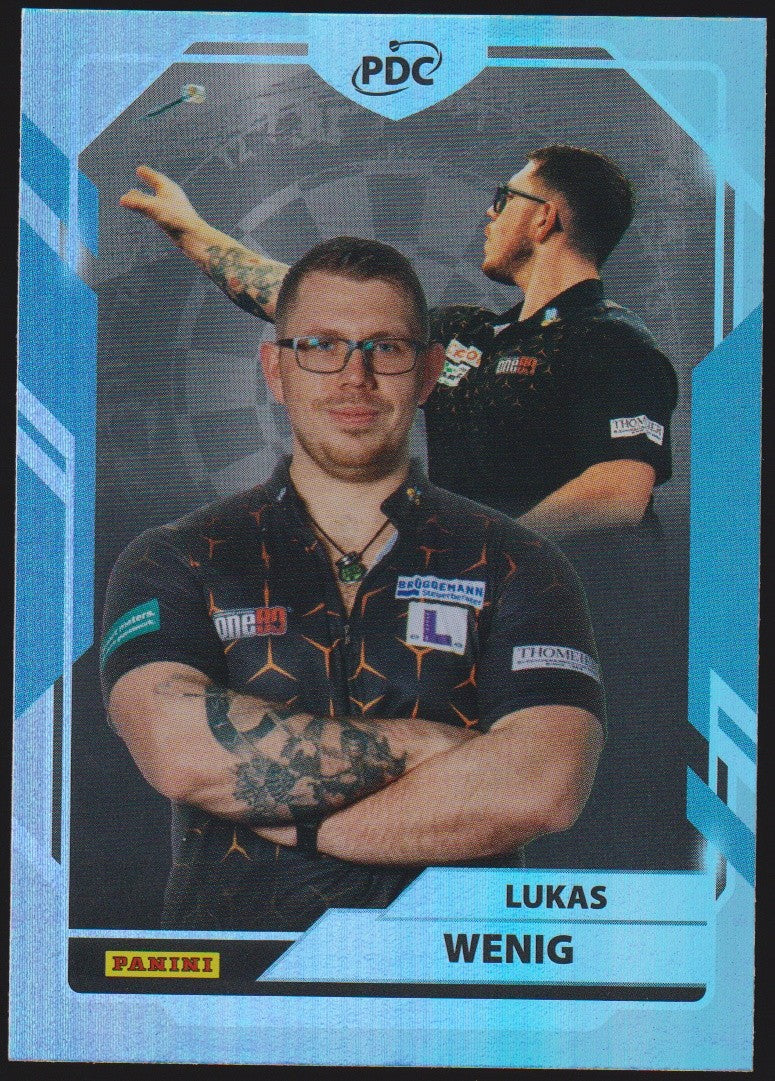 Panini PDC World Championship 2026 Lukas Wenig "LUU" Refractor Parallel – Bild 1