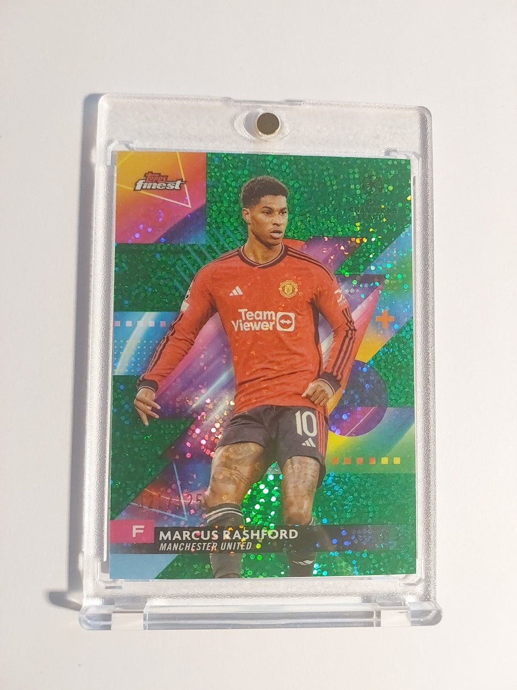 Topps Finest 23-24 Marcus Rashford Manchester United Nummeriert 21/125 Parallel – Bild 1