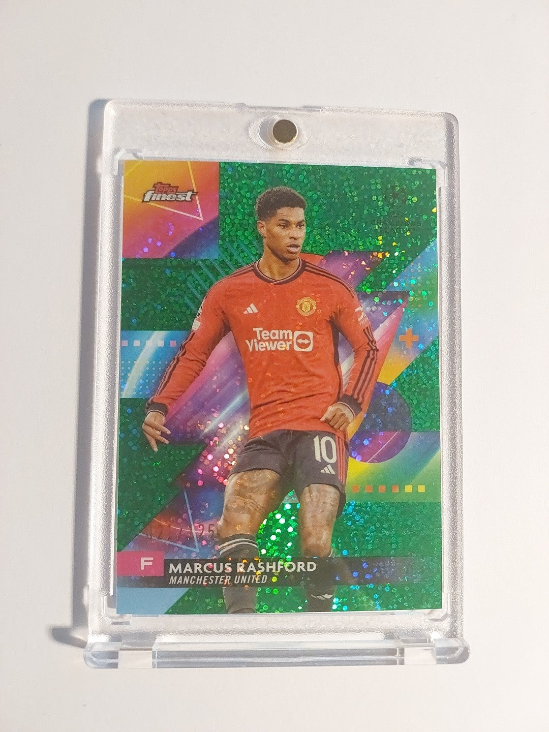 Topps Finest 23-24 Marcus Rashford Manchester United Nummeriert 21/125 Parallel – Bild 1