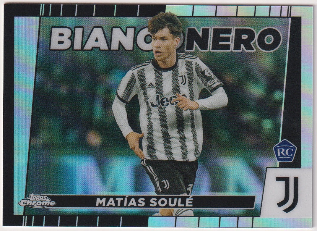 Topps Chrome 2022-23 Matías Soulé Rookie Juventus Parallel Refractor Rare – Bild 1