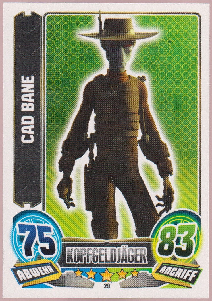 Topps Star Wars 2015 Cad Bane Unterwelt Kopfgeldjäger TCG Rare Nr. 29 – Bild 1