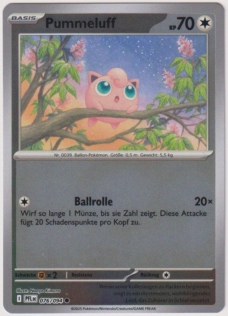 Pokemon TCG Jigglypuff #76/094 Common (C) Reverse Holo Deutsch 2025 – Bild 1