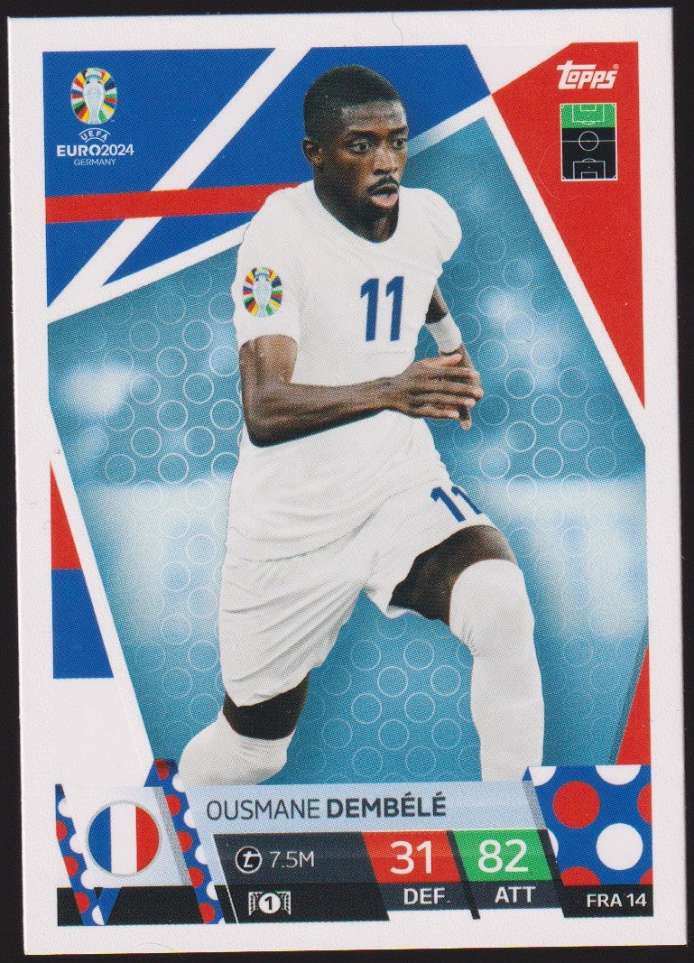 Topps 2023-24 Ousmane Dembélé France Parallel Rare – Bild 1