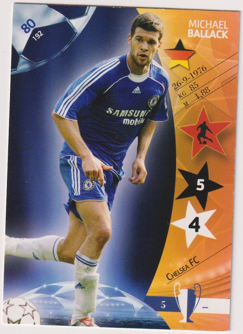 Panini UEFA Champions League 2007-08 Michael Ballack Chelsea FC 2007 Parallel – Bild 1
