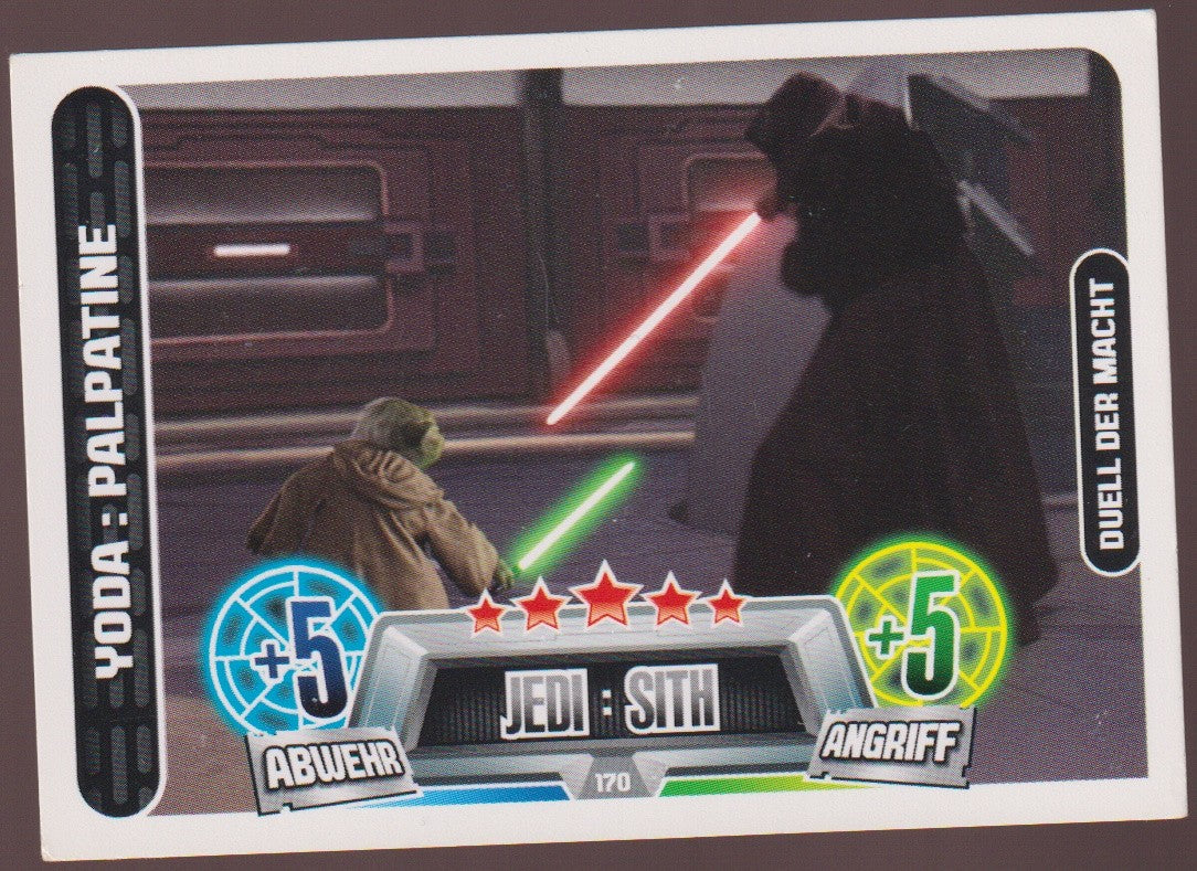 Topps Star Wars 2013 Yoda: Palpatine Duell Macht TCG Rare – Bild 1