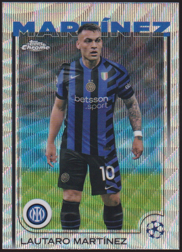 Topps Chrome 2024-25 Lautaro Martinez FC Internazionale Milano Parallel – Bild 1