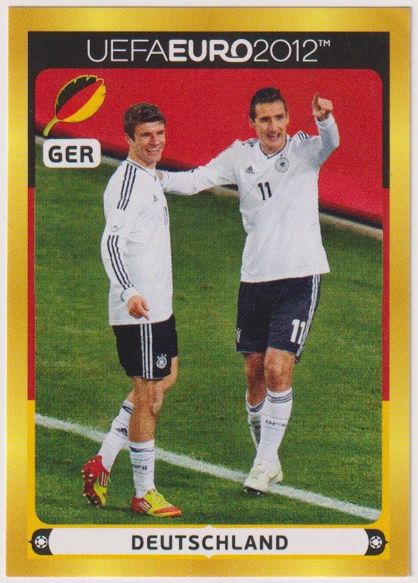 Panini UEFA Euro 2012 Klose & Müller Deutschland Poland-Ukraine Parallel Rare – Bild 1