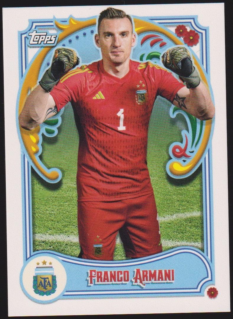 Topps 2022-23 Franco Armani Argentinien Parallel Rare – Bild 1
