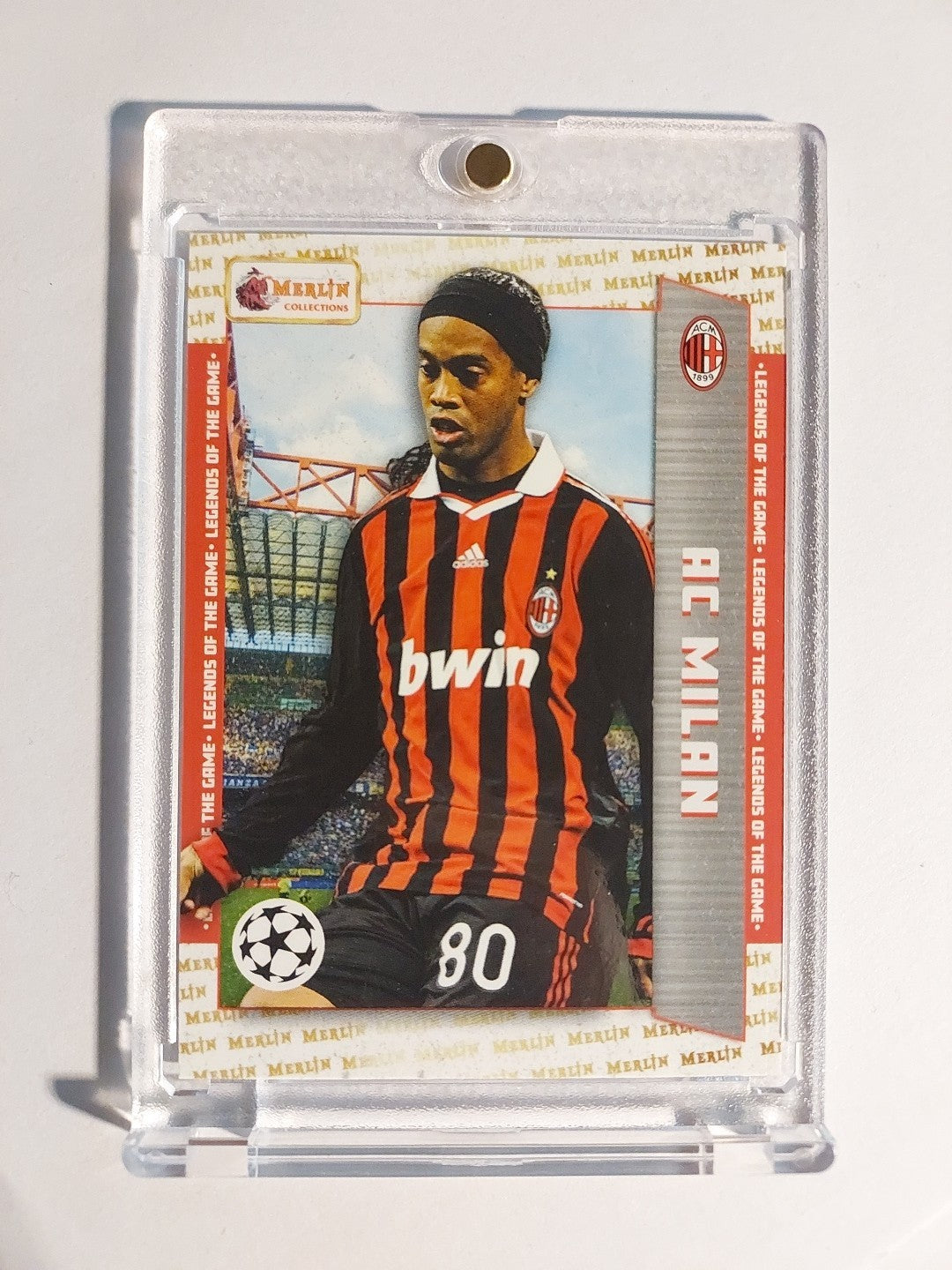 Topps Merlin Heritage 2022-23 Ronaldinho AC Mailand Parallel Insert Rare Hit – Bild 1