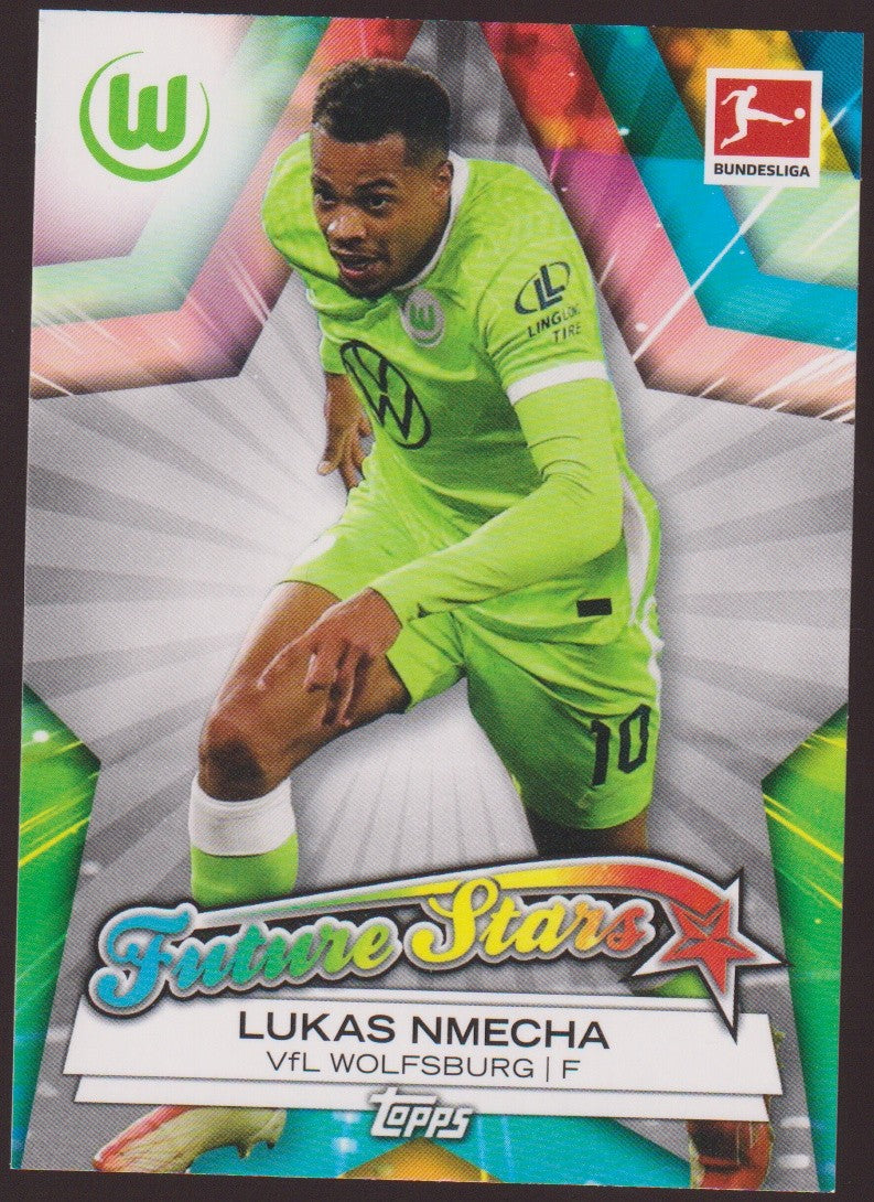 Topps Future Stars 2021-22 Lukas Nmecha VfL Wolfsburg Parallel Rare – Bild 1