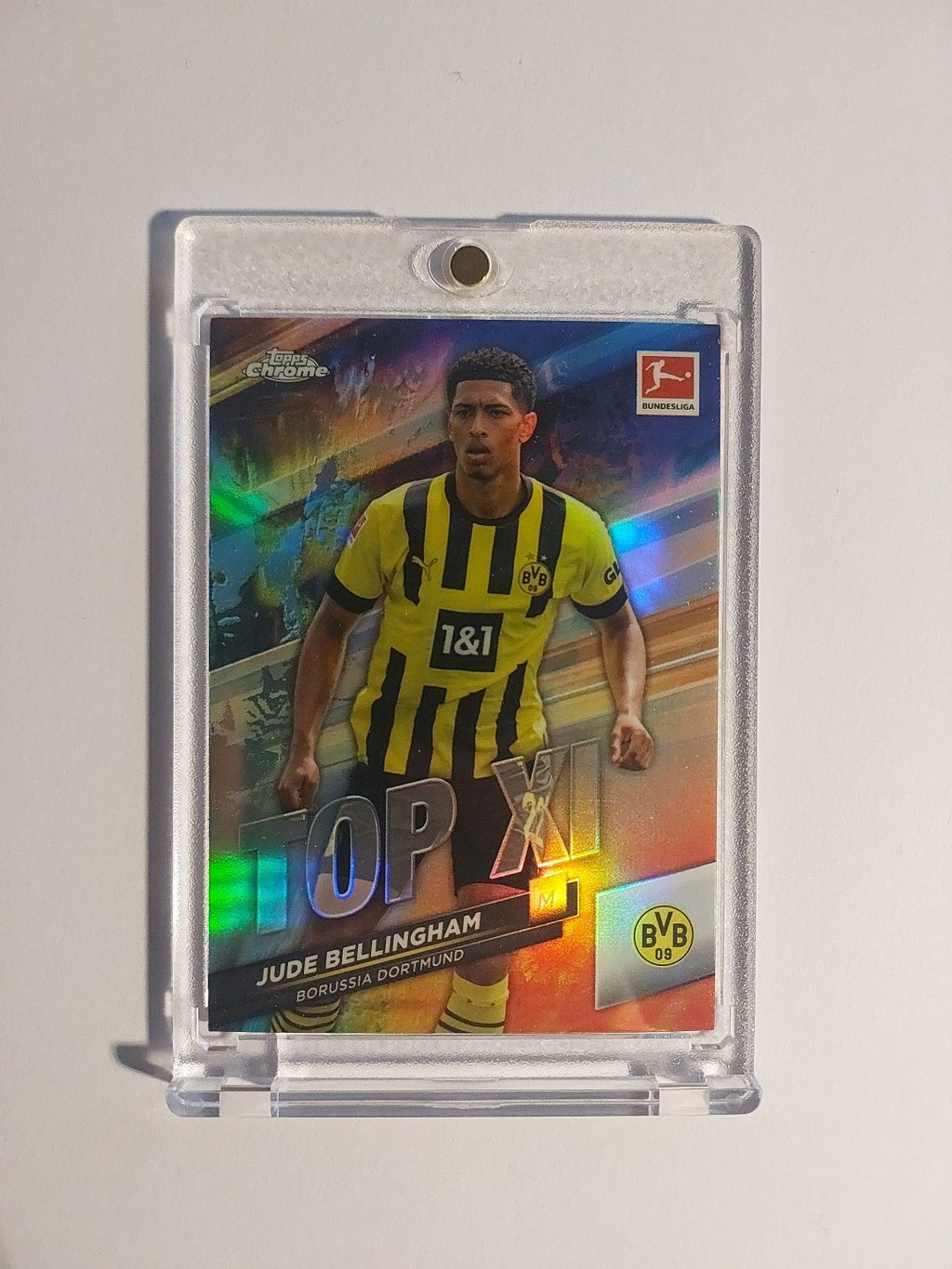 Topps Bundesliga 2022-23 Jude Bellingham Dortmund Parallel Refractor Insert Rare – Bild 1