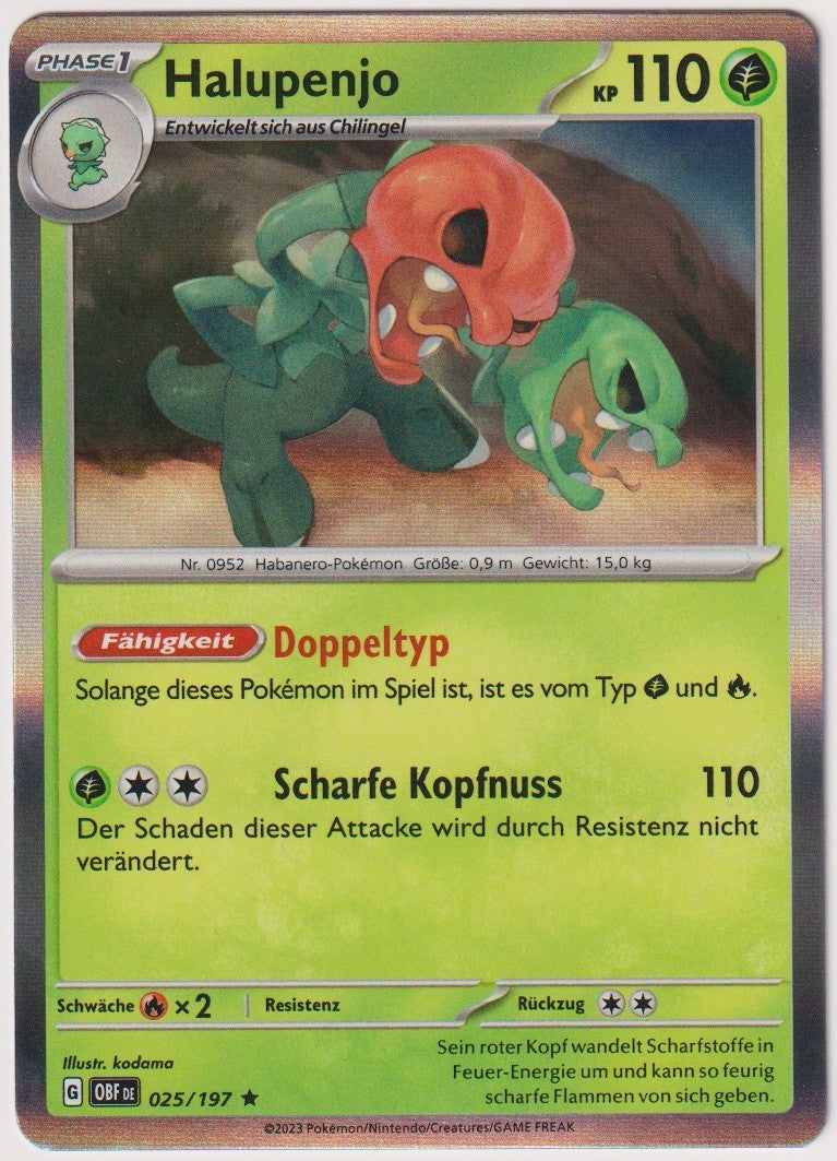 Pokemon TCG Scovillain #25/197 Rare (R) Holo Deutsch 2023 – Bild 1